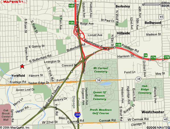 Timothy Christian H.S. Map